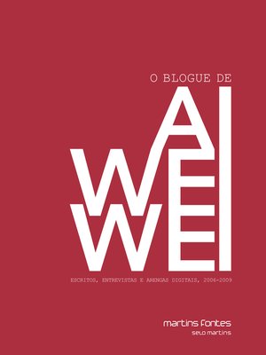 cover image of O blogue de Ai Weiwei